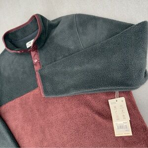 LIV Outdoor Mens 1/4 Snap Men’s M Fleece Jacket Sherpa Pile Subzero Pullover NWT